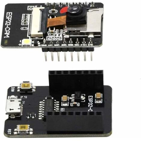 Carte De Développement ESP32-CAM-MB – Module WiFi Bluetooth 2.4 GHz – Caméra OV2640 Inclus – Avec Slot TF – Pour Projets IoT Et Surveillance
