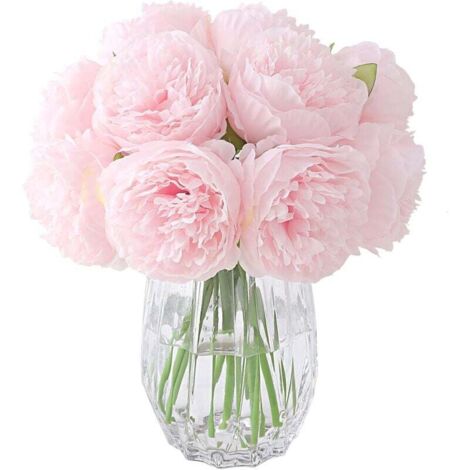Bouquet De Pivoines Artificielles En Soie - Composition Décoration Maison Ou Mariage, 53 Cm