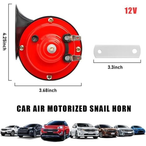 Autonet Clacson Moto Universale 12V 110 DB Stagno Con Coperchio Cromato 65mm