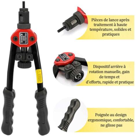 Kit D'Outils Pour Écrous à Rivets SucceBuy 16",13 Mandrins Métériques
