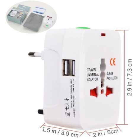 Chargeur Secteur Universel Avec Port USB - Neuf