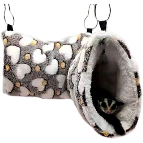 4 Hamacs Doux Pour Petits Animaux - Furet, Cochon D'Inde, Hamster - Lit Suspendu Chaud Et Confort Pour Cage