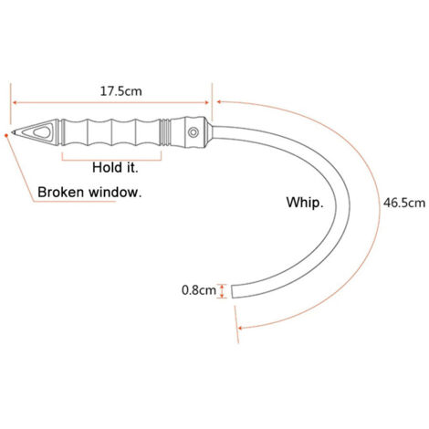 Outil Multifonction Portable En Alliage De Titane - Barre De Survie EDC Pour Urgence Extérieure Et Véhicule