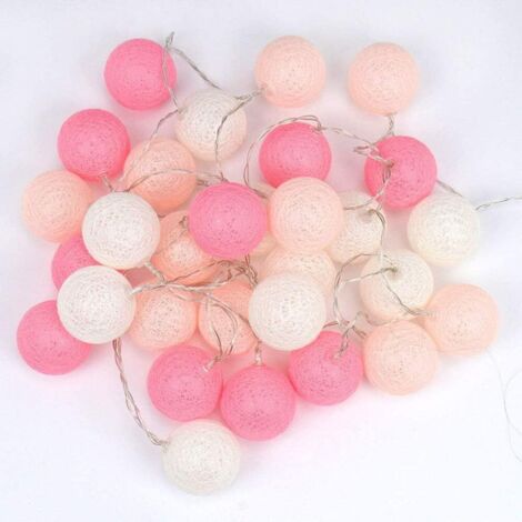 Guirlande Lumineuse LED à Piles - Boules/fleurs - 2m (20 LEDs) Ou 4m (40 LEDs) - NEUVE
