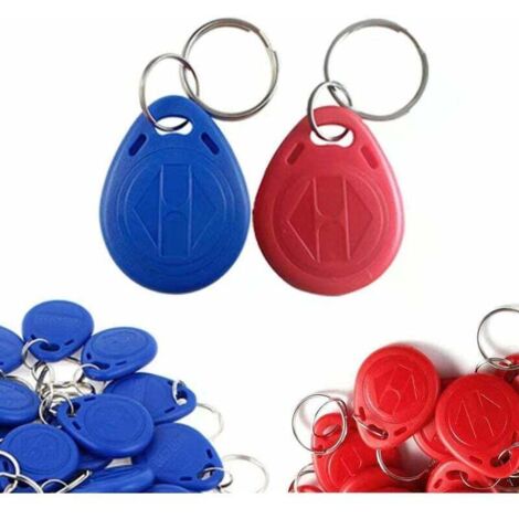 Lot 10 Porte-Clés RFID 13.56MHz UID Modifiable Bleu – Badges Réinscriptibles MIFARE 1K Pour Contrôle D’Accès