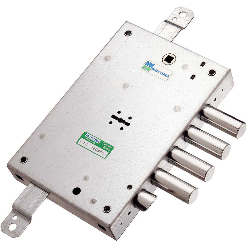 Cerradura Para Aplicar Triple Para Puertas Blindadas Derecha E 63 - Mm 206 X 136