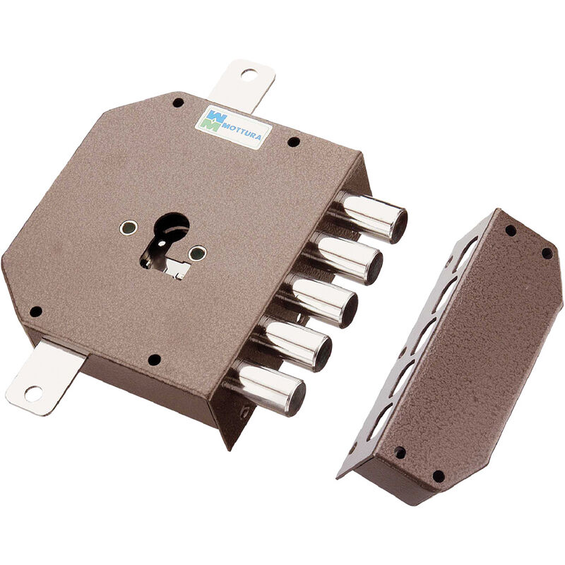 Cerradura Para Aplicar Triple Para Cilindro Europ Dx E 63 - Mm 132 X 146