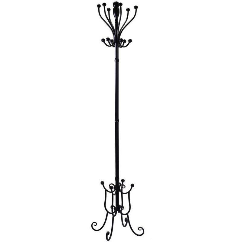 Perchero de pie de metal negro cmø34h180