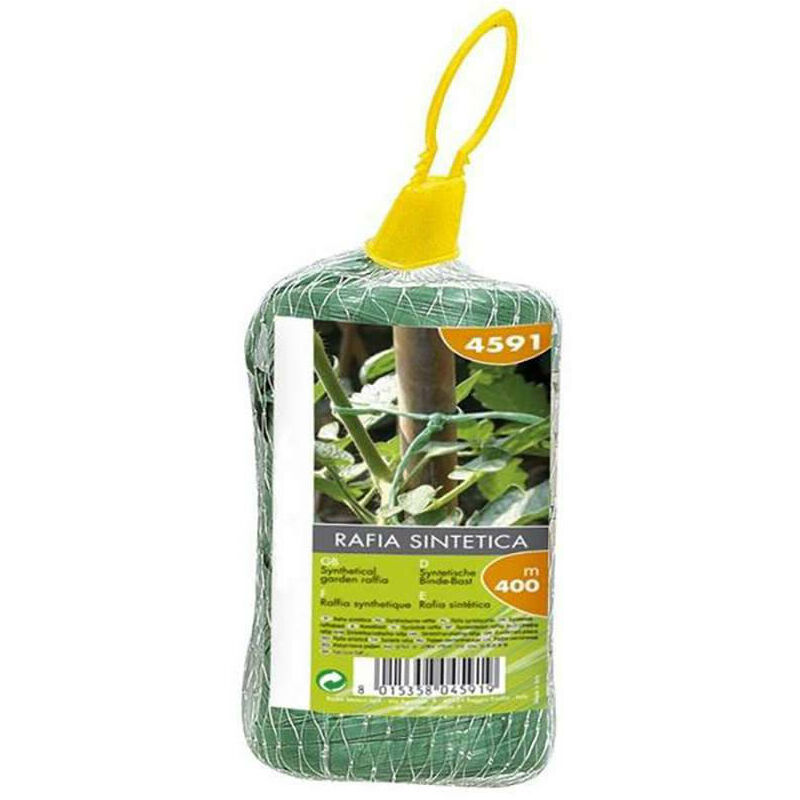 Rafia Sintetica Gebi - Bobina 400m, Verde, Per Giardinaggio - Foto 1