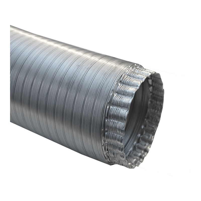 Tubo Aluminio Corrugado Flexible Compactado 100mm. Diámetro (3 Metros