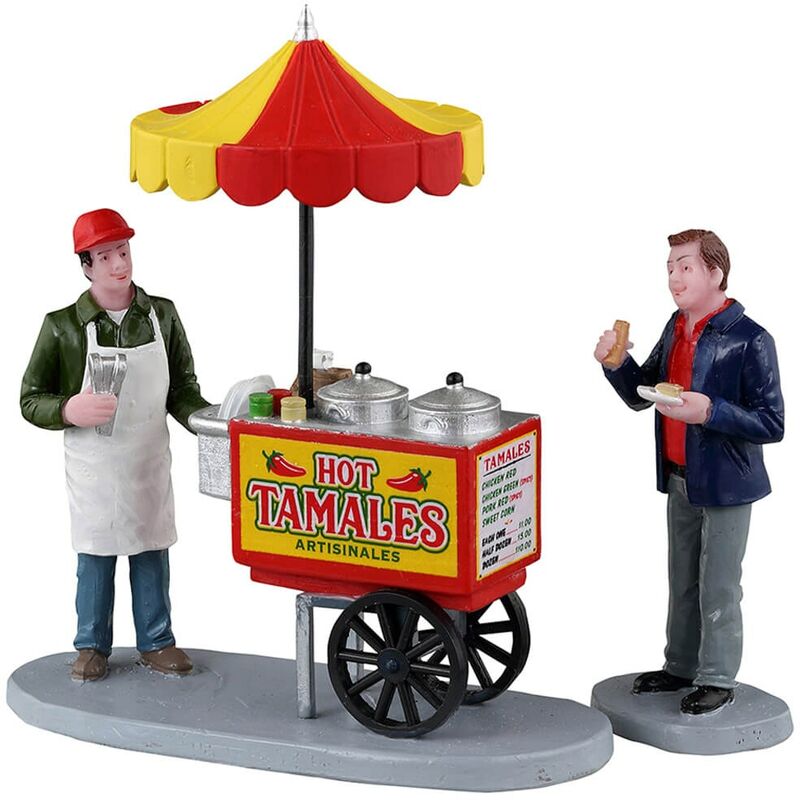 Set de 2 carritos para tamales Lemax - Ideal para tu aldea navideña