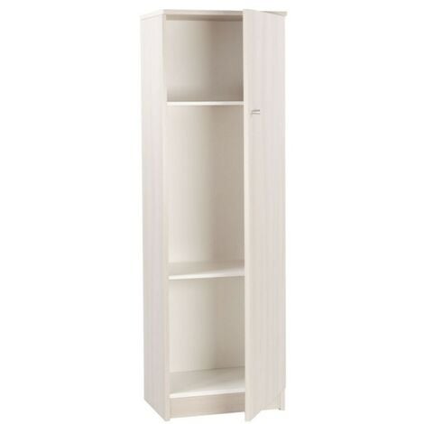 Armario multiusos con una puerta Blanco 46x34x h147 cm