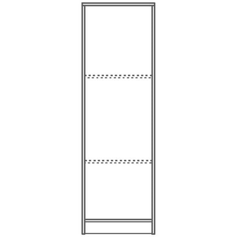 Armario multiusos con una puerta Blanco 46x34x h147 cm