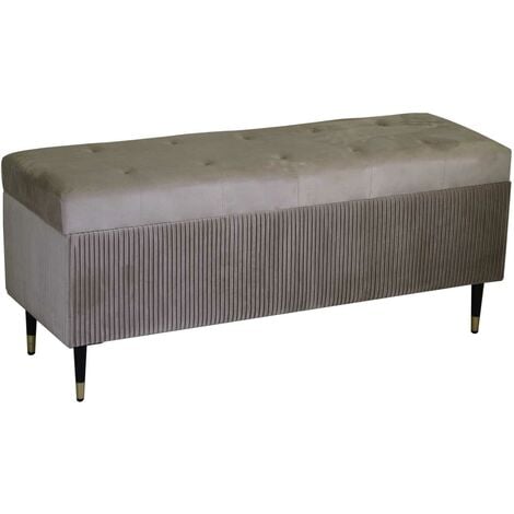 Banco de almacenamiento con tapa HOMCOM 146,5x49x74,5 cm gris