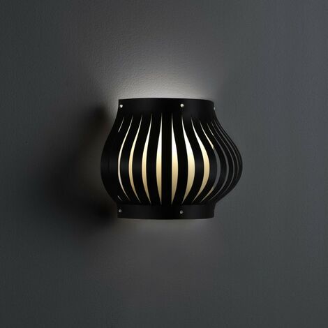 Balcón Aplique Negro Cm. 33 x 17 x 25 horas
