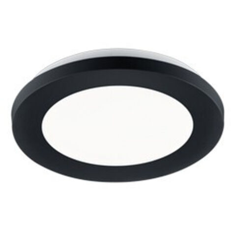 Camillus Plafón Redondo Led Regulable Negro IP44 Ø17 cm Trio Lighting