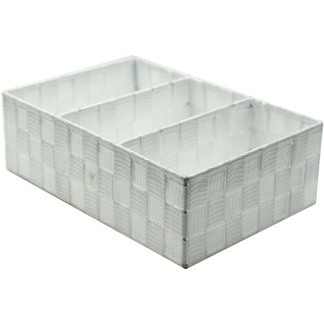 Cajón poliéster blanco 3 compartimentos cm31x21h10 (1/5)