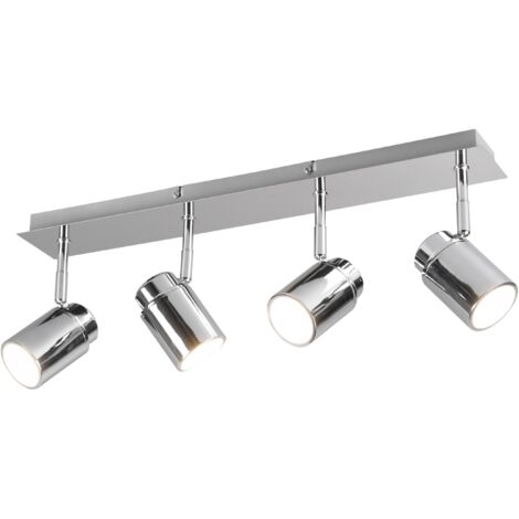 Linear Bar 4 Focos orientables de metal cromado Angelo Trio Lighting