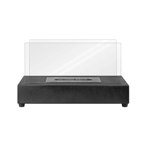 Caminetto decorativo a bioetanol negro 355 x 180 x 205 mm