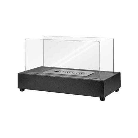 Caminetto decorativo a bioetanol negro 355 x 180 x 205 mm