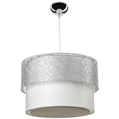 Lámpara colgante Polo MDL2355 en tela gris (1/5)