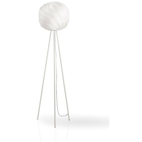 Lámpara de pie trípode de metal blanco Cm. 40 x 163 horas (1/2)