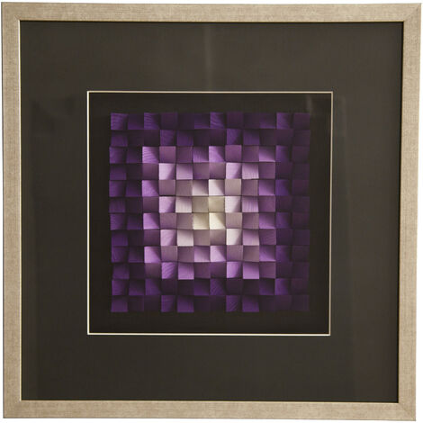 Cuadro 3D con acabado de vidrio y lienzo multicolor 60x60 cm (1/2)