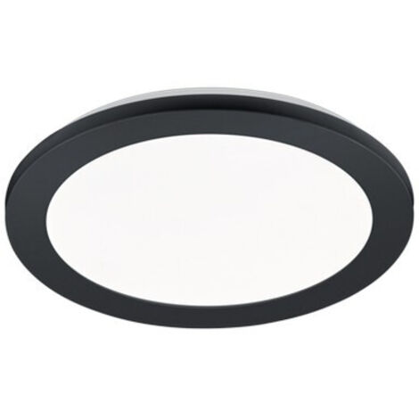Camillus Plafón Redondo Led Regulable Negro IP44 Ø26 cm Trio Lighting