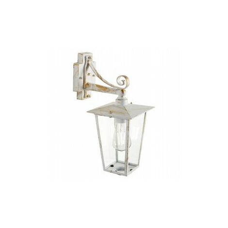Lámpara de exterior de aluminio fundido con difusores de vidrio transparente blancooro (1/4)