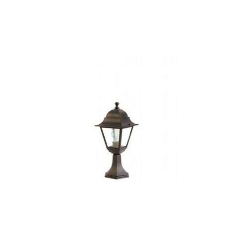 Lámpara exterior de aluminio fundido con difusores de vidrio transparente - Altura máxima 170mm negro (1/4)