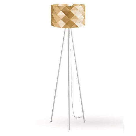 Lámpara Pie Trípode Oro Nuevo en Metal Cm. 40x146h (1/2)