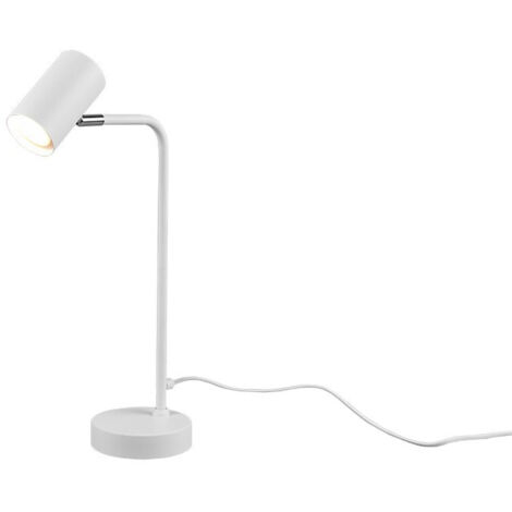 Marley Sobremesa Blanco Y Foco Cilíndrico H45 Trio Iluminación (1/5)