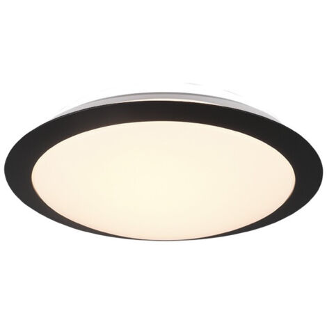 Plafón Baño Redondo Umberto Led 12w IP44 Black Trio Lighting (1/3)