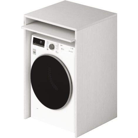 Lavadero y mueble para lavadora de PVC color blanco 109x60 cm mod