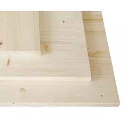 Panel de mesa de madera laminada de abeto - Espesor 28 mm (200x40 cm) (1/4)