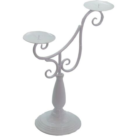 Rebecca Mobili Farol De Mesa Etnico Bronce: Candelabro De Metal 22x16x16cm – Perfecto Para Bodas Y Decoración Hogar