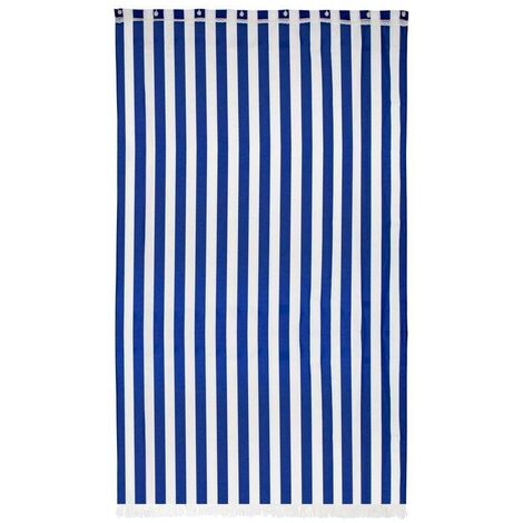 Toldo para balcón rayas azules y blancas 140 x 300 cm