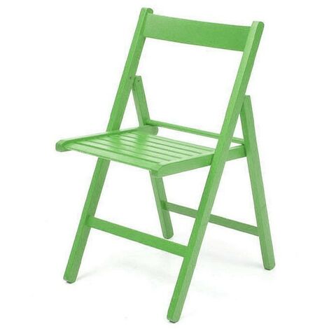 4xSilla plegable en color verde haya de alta calidad 43x48xh.79 cm EFFEZ (1/3)