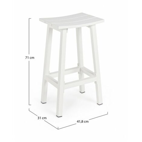 Taburete de bar skipper blanco h71cm
