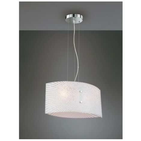 Lámpara de Cocina Suspensión Cristal Transparente Elisa 2xE27 Trio Lighting (1/5)