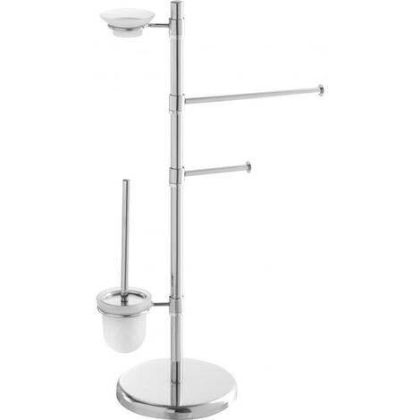 Estantería Baja Zenna Home Soporte De Suelo Slimline, Cromado