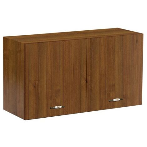 Unidad de pared antigua de nogal con 2 puertas de cocina Cm 90x32xh49