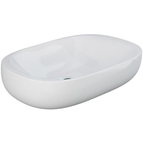 Lavabo sobre encimera ovalado 60 cm