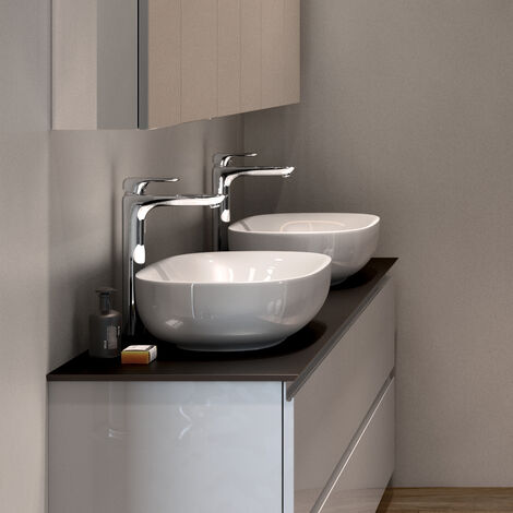 Lavabo sobre encimera ovalado 60 cm