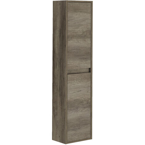 Columna de baño suspendida con 2 puertas 140 x 30 x 26 cm