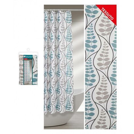 Cortina De Ducha Floral Acuarela - 180x180 Cm, Impermeable, Con 12 Ganchos, Diseño Colorido