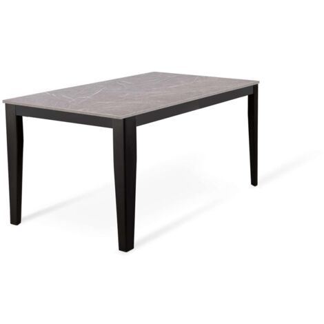 Mesa extensible antracita-negra 80 cm x 130-290 cm H. 76 cm (1/5)
