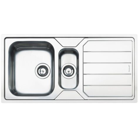 Fregadero de inox 100x50 cm (1/2)