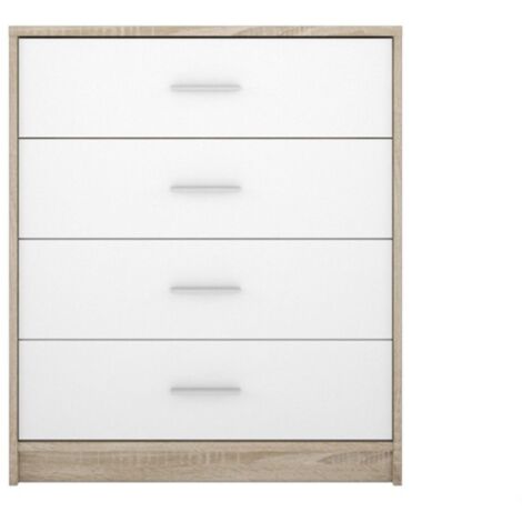Cómoda cajonera 80x33,5x83,5 cm roble sonoma