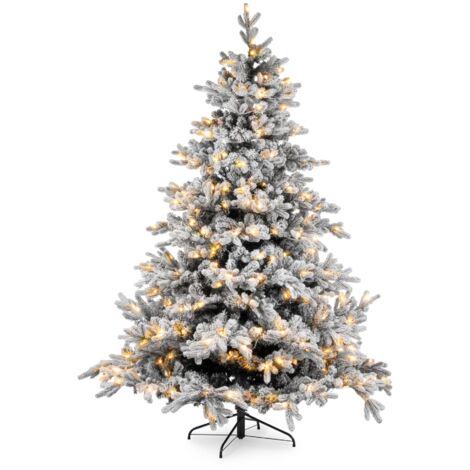 Árbol de Navidad nevado 180x130 cm con 350 led (1/3)